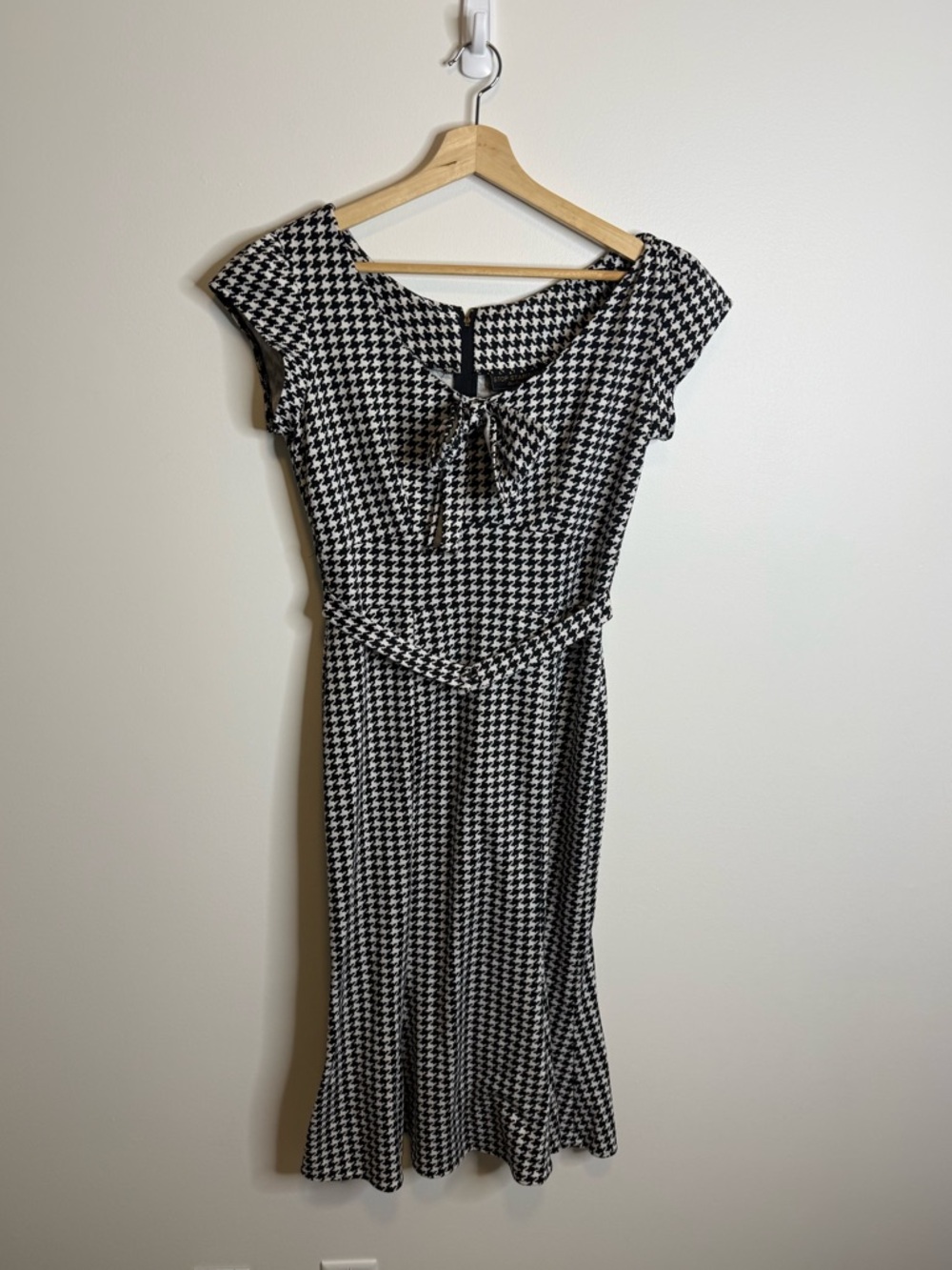 Stop Staring pinup style dress retro gingham black white size large